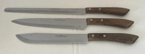 MIDCENTURY KITCHEN KNIFE SET.