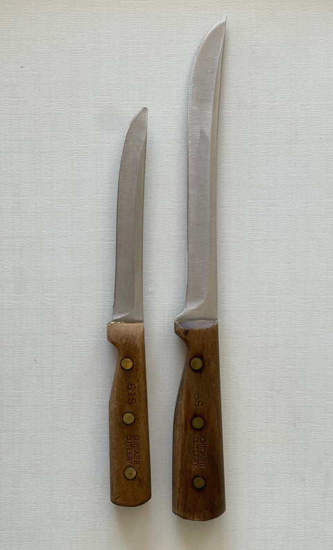 2 CHICAGO CUTLERY KNIVES. 13” & 9”.