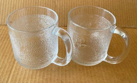 2 IITTALA 50cl GLASS MUGS