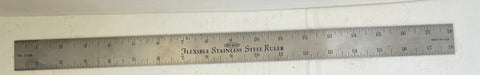 VINTAGE STAINLESS RULER.