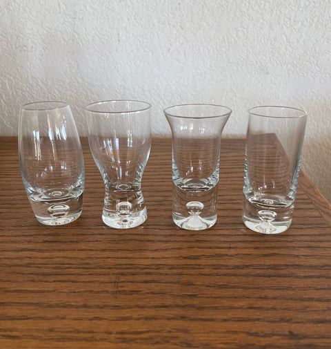  SET OF EIGHT 4” AFTER DINNER DRINK GLASSES.