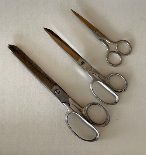 3 PAIR OF VINTAGE SCISSORS.