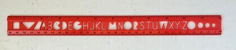 VINTAGE RULER/STENCIL.