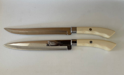 SET OF 2 CARVEL HALL BY BRIDDELL KITCHEN KNIVES.