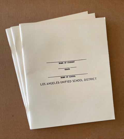 3 VINTAGE LAUSD NOTEBOOKS