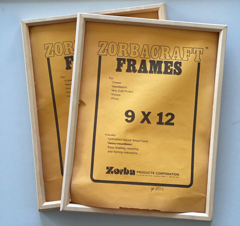 2 VINTAGE ZORBACRAFT 9 X 12 FRAMES.