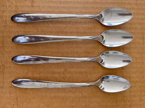 SET OF MIDCENTURY DESERT SPOONS.