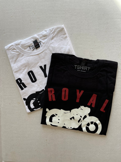 2 ROYAL ENFIELD TSHIRTS. SIZE L.