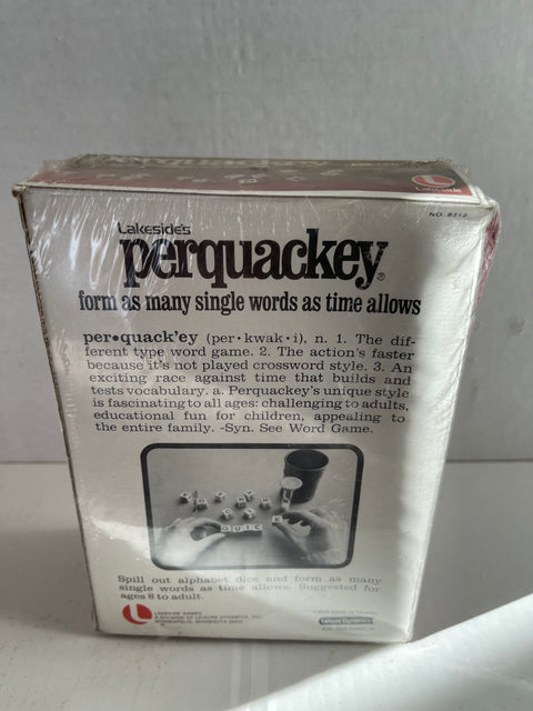 VINTAGE perquackey WORD GAME.