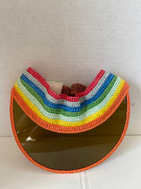 VINTAGE RAINBOW SUN VISOR.